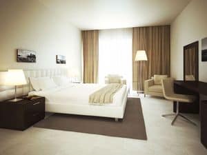 Immagine di Contract 1, letto con boiserie
