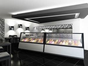 Immagine di Gelateria in Germania, banco frigo