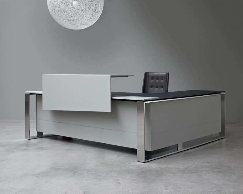 Tavoli tavoli ufficio design moderno banconi reception for Banconi per ufficio