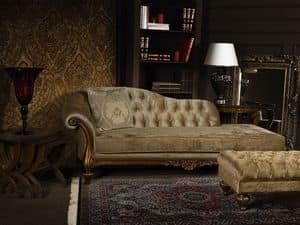 Immagine di ATENA chaise longue 8556L, chaise longue in legno