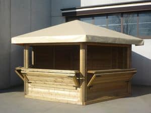 Immagine di CHIOSCO ESAGONALE � 460 cm, chiosco componibile