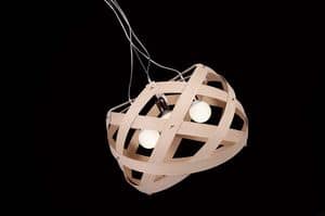 Immagine di NUCLEA sospensione wood, lampade sospese