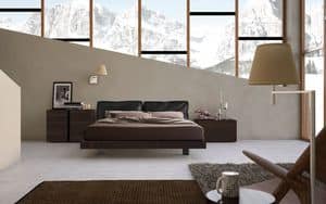 Immagine di Letto Sacco, letto color legno naturale