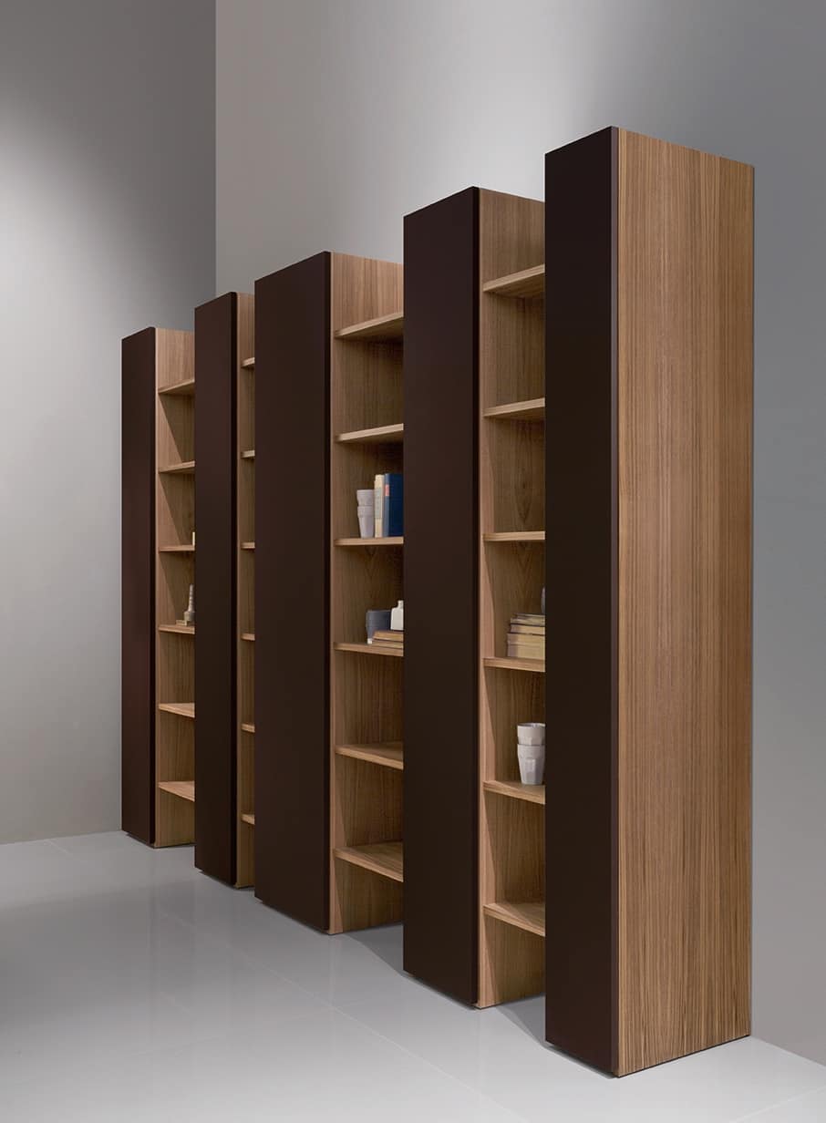 Libreria moderna elegante e robusta per soggiorno for Libreria soggiorno design