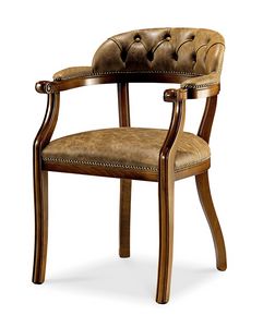 Immagine di Art. 1479V2/A, sedie con braccioli in legno
