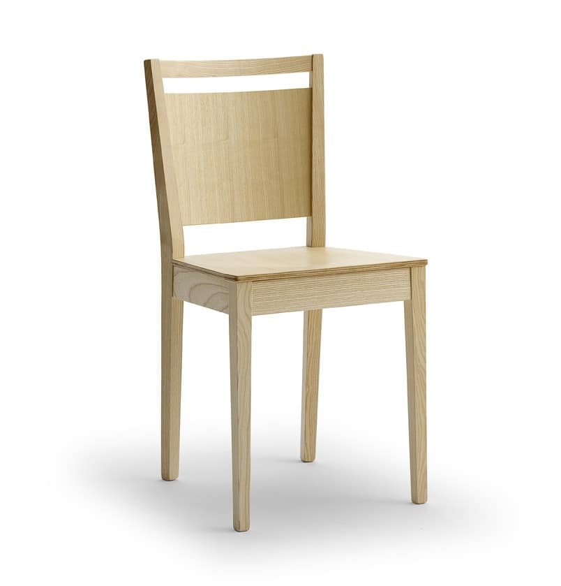 sedia moderna in legno di frassino idfdesign