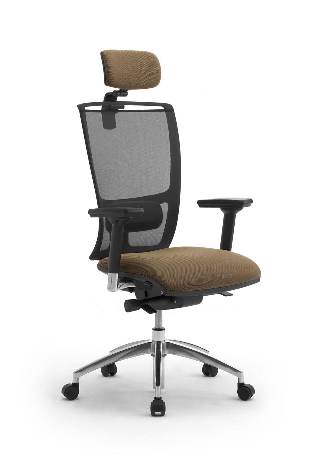 Sedia per ufficio con poggiatesta schienale a rete for Design sedia ufficio