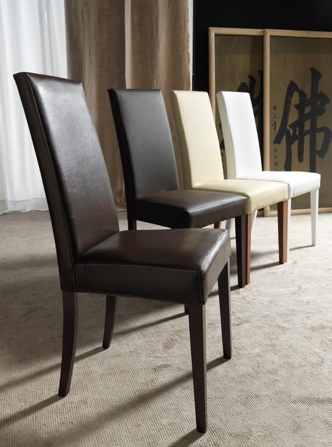 Elegante sedia imbottita per sala da pranzo | IDFdesign