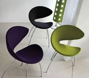 Immagine di Twist TS, sedia metallo linea moderna