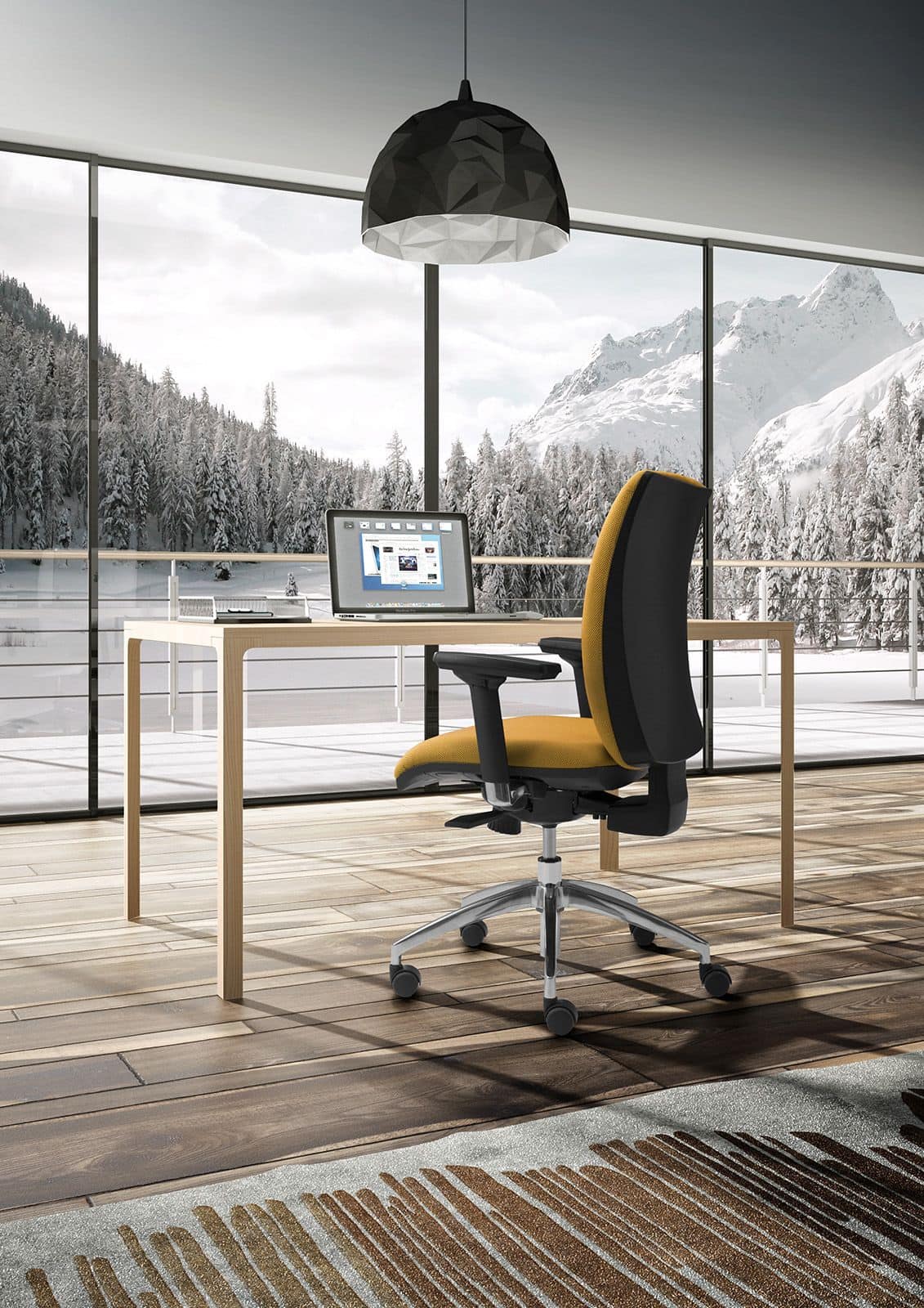 Sedie operativa per uffcio sedia girevole con braccioli for Design sedia ufficio