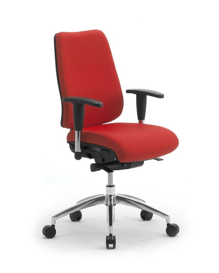 Sedia operativa da ufficio seduta e schienale imbottiti for Design sedia ufficio