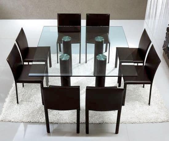 Mobili lavelli tavoli da pranzo in vetro for Tavolo pranzo vetro