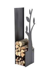 PLVAN 029, Porta legna in acciaio a forma di albero