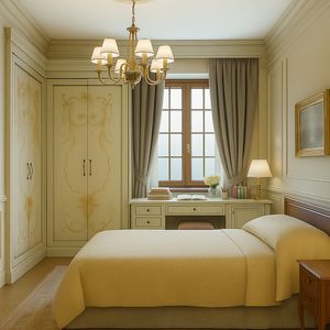 Armadio ad angolo su misura, Armadio ad angolo in stile classico, su misura