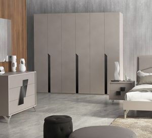 Flora, Armadio ad ante battenti dal design essenziale