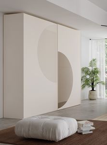 Sun armadio, Armadio con ante scorrevoli e specchi decorativi