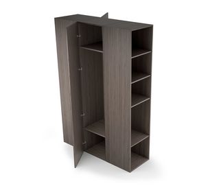 Art. 31150 Armadio divisorio bifacciale con vano a giorno 180cm, Armadio divisorio bifacciale  per camere albergo