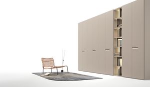 NOVE, Armadio contemporaneo, con maniglia integrata nell'anta