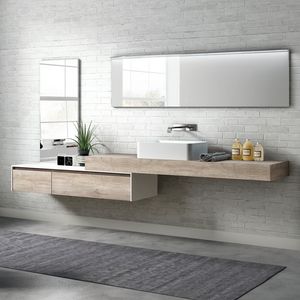 Change comp. 23, Mobile bagno in melaminico con lavabo esterno