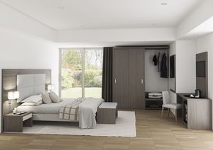 Art. 30120 Camera Roma, Arredo camera albergo, con stile elegante, pulito e moderno