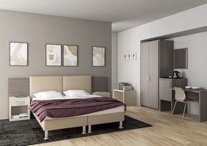 Art. 30169 Camera Genova, Arredamento attuale, elegante e pratico per camera albergo e B&B
