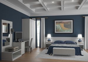 Art. 30910 Camera Mantova, Arredo completo per camera hotel, in stile neoclassico elegante e raffinato