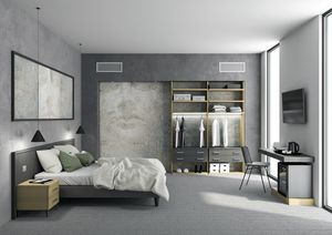 Art. 30930 Camera Garda, Arredo moderno, lineare e funzionale, per camera hotel e strutture ricettive