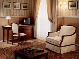 Collezione Direttorio, Arredamento in stile classico per suite d'albergo, realizzata su misura