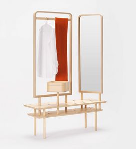 Etta wardrobe, Mobile portaabiti, con specchio