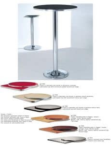 ART. 420, Base in metallo cromato o verniciato per tavolini da bar