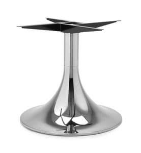Art.720, Base tonda per tavolo, struttura in metallo, per ambienti contract e domestici
