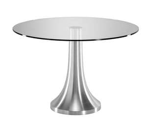 Art.750/AL, Base tonda per tavolo, struttura in alluminio, per ambienti domestici e contract