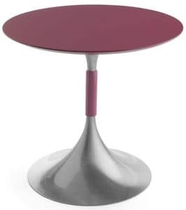 Art.Maind/720, Base tonda per tavolo, struttura in metallo, in stile contemporaneo, per l'ambiente contract e domestico