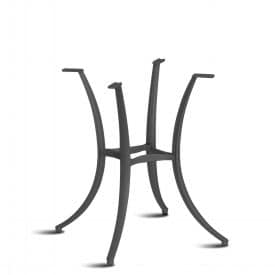 Jazz 69 base per tavolo, Base per tavolo, con 4 gambe curve in alluminio