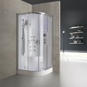 New bi-size, Box doccia con idromassaggio e soffione