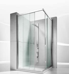 Serie 6000 6200, Cabina doccia con porte scorrevoli in cristallo