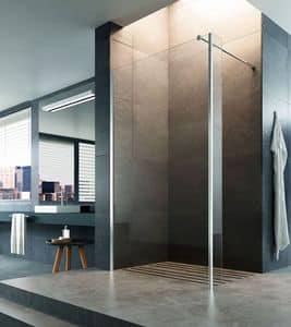 STEP-IN, Chiusura doccia walk-in, installazione a pavimento o su piatto