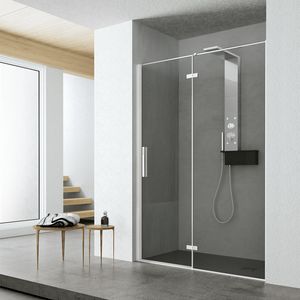 Time con porta battente, Box doccia con anta battente, per spa e casa