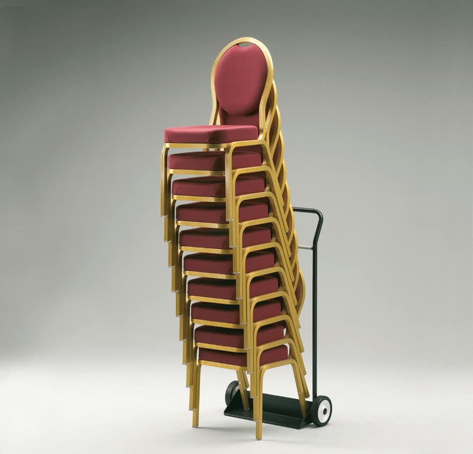 CTH/1, Carrello verniciato per sedie da conferenza e meeting
