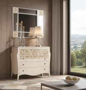 Art. 869, Com� con elegante intaglio decorativo