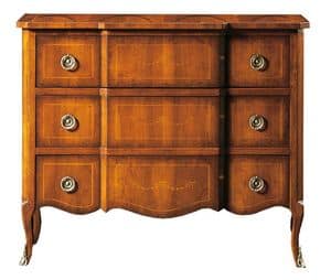 Ermanno FA.0064, Cassettiera con 3 cassetti, in stile antico