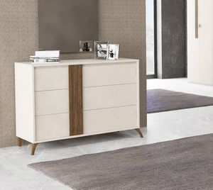 Livia, Com laccato, con inserto decorativo in legno
