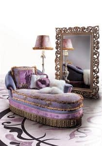 Lilly, Dormeuse classica di lusso, completamente imbottita