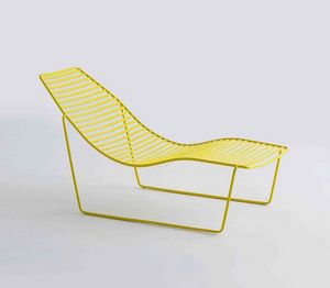 Link Chaise Longue, Chaise longue in metallo per giardino