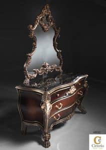 Argo, Com con specchiera in stile Luigi XV, per camera da letto