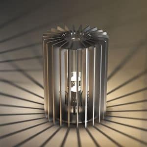 CILINDRO - ALU20, Lanterna da tavolino realizzata in alluminio