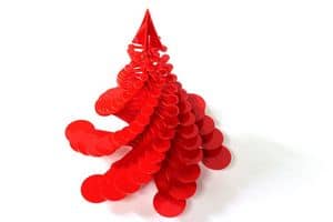 GOCCIA, Soprammobile di Natale, piccolo albero realizzato in plexiglass