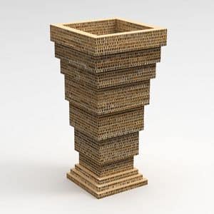 PIRAMIDE, Vaso in cartone a piramide