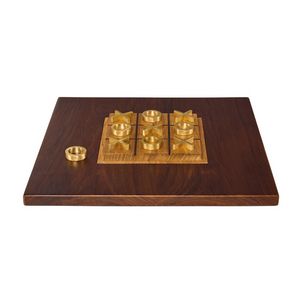 Toys 08D4, Gioco tria in solido ed elegante legno di teak