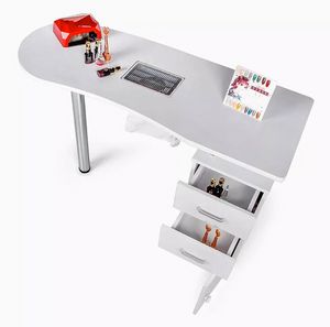 Tavolo per manicure e ricostruzione unghie con ventola aspiratrice Adeam TU212BIA, Tavolo per manicure con aspiratore